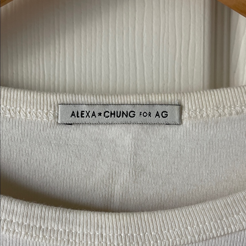 Alexa Chung Cream Hand Graphic Tee - Picture 2 of 5